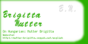 brigitta mutter business card